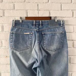 Vintage Perry Ellis Baggy Lightwash Faded Denim Jeans 90s (Size 36 x 30)